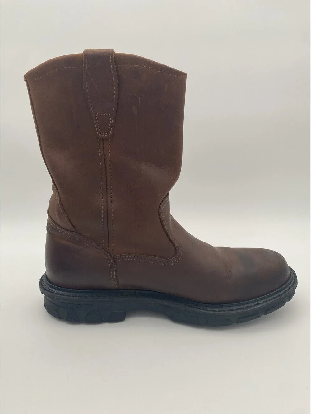 Wolverine MultiShox Men's Size 10 M Brown Leather Work Boots - Y2K